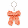 Cute Peach Bow Keychain