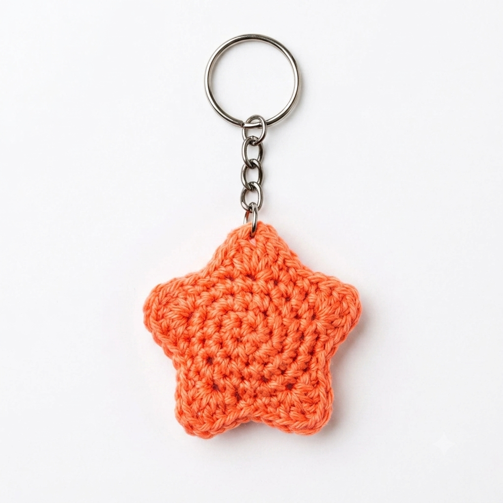 Sweet Peach star keychain