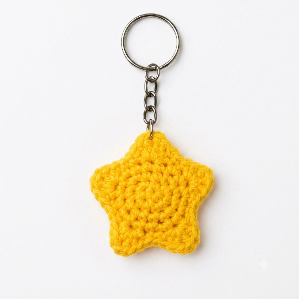 Shinny Yellow Star keychain